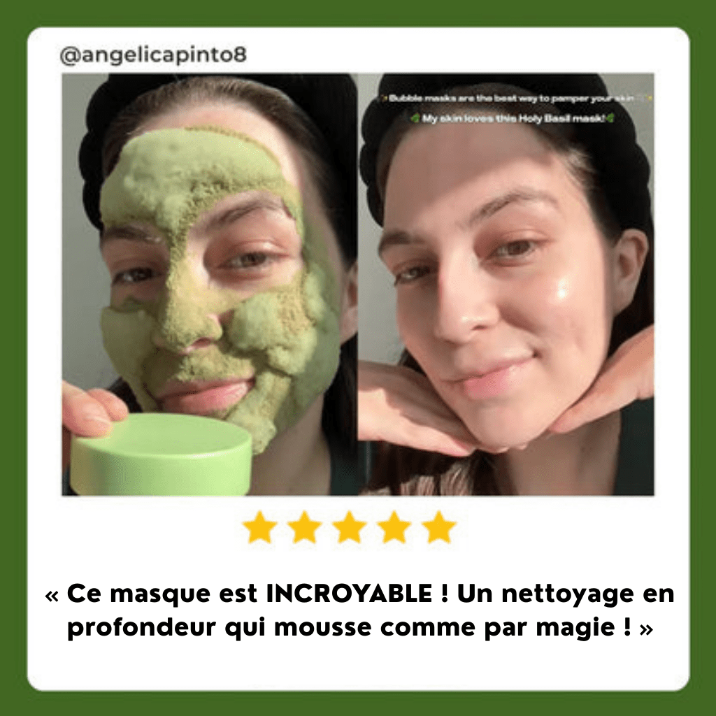 Basil Glow Bubble Mask - LiveLya - LiveLya