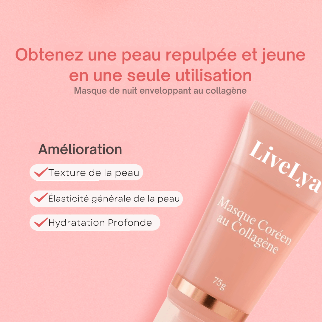 LiveLya - Masque Coréen au Bio Collagène - LiveLya
